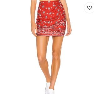 Bandana paisley print mini skirt
